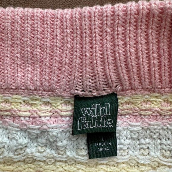 Wild Fable Striped Knitted Mini Skirt Size L - Picture 5 of 7